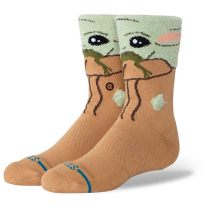Stance Kids' Grogu Hungry Crew Sock Green