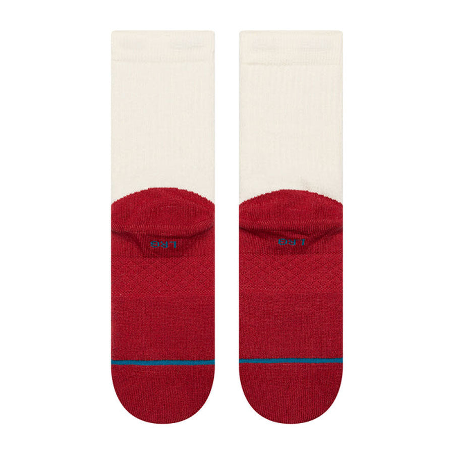 Stance Kids' Heating Up Crew Sock Red