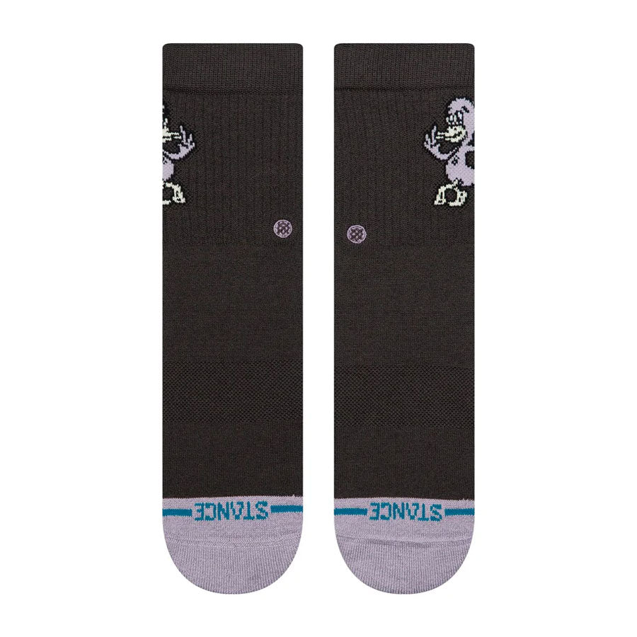 Stance Kids' Lights Out Crew Sock Charcoal