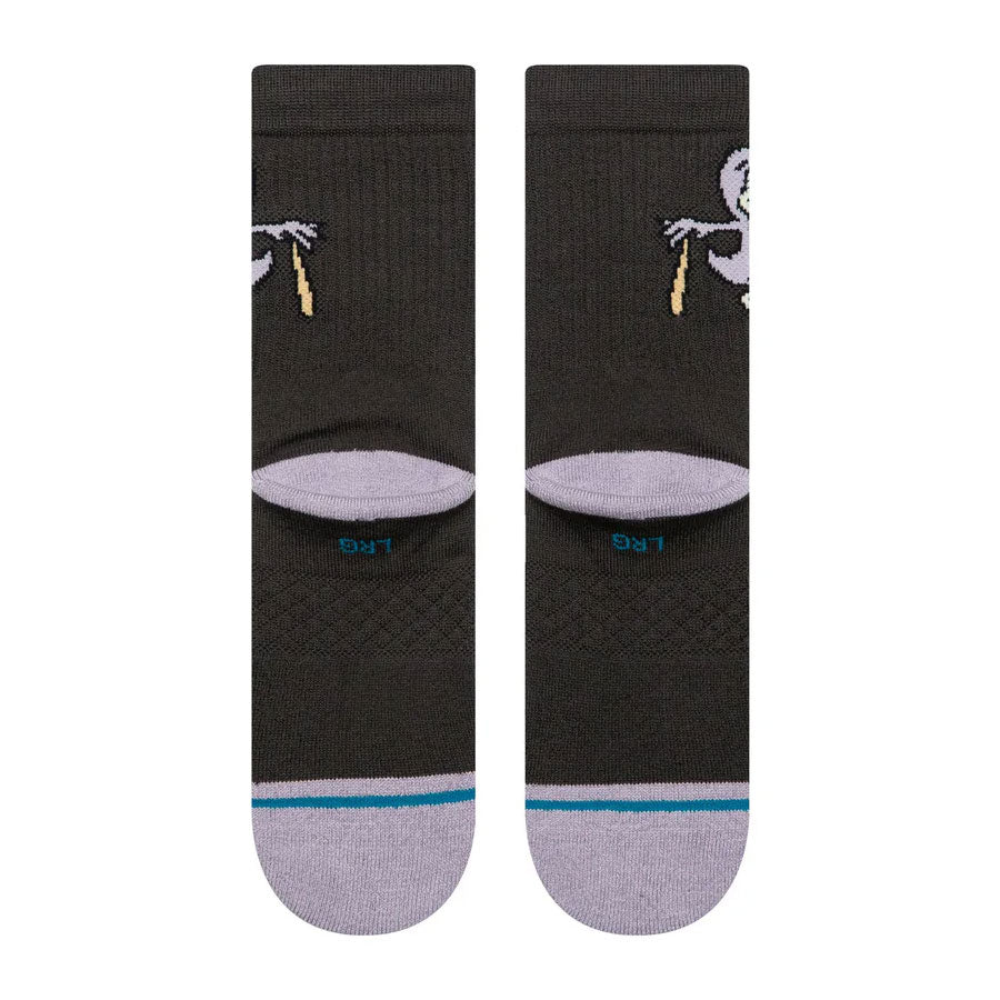 Stance Kids' Lights Out Crew Sock Charcoal