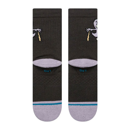 Stance Kids' Lights Out Crew Sock Charcoal
