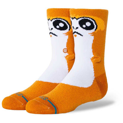 Stance Kids' Porg Crew Sock Brown