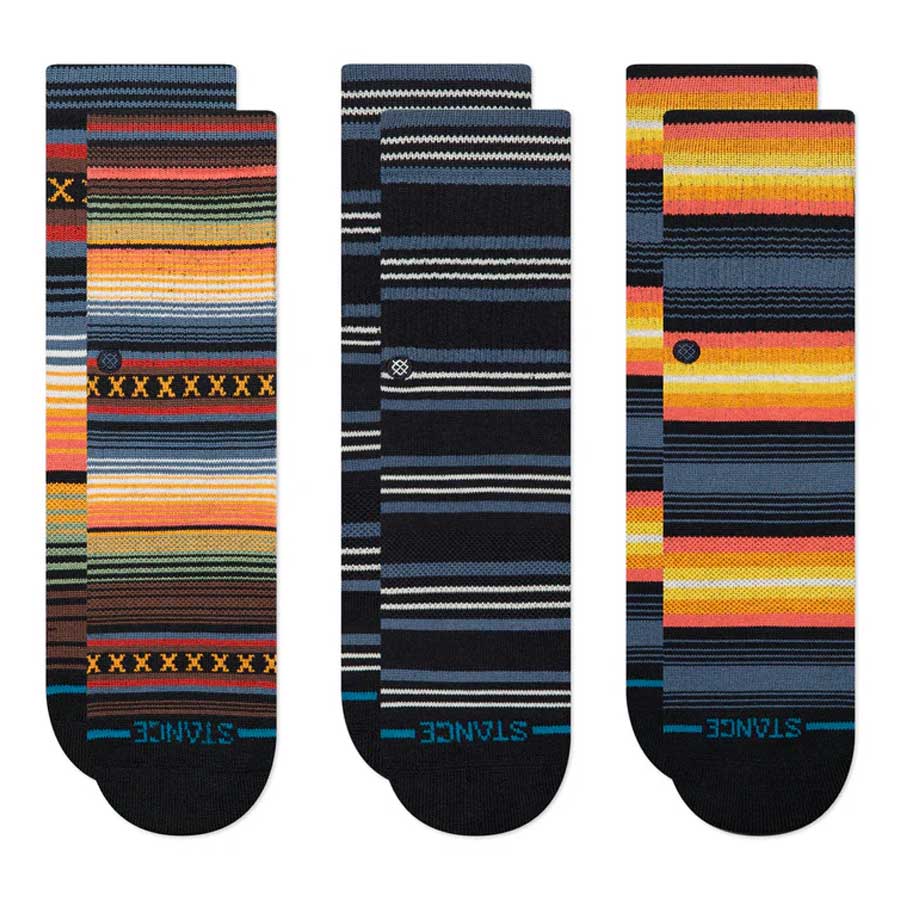 Stance Kids' Serape 3-Pack Sock Black