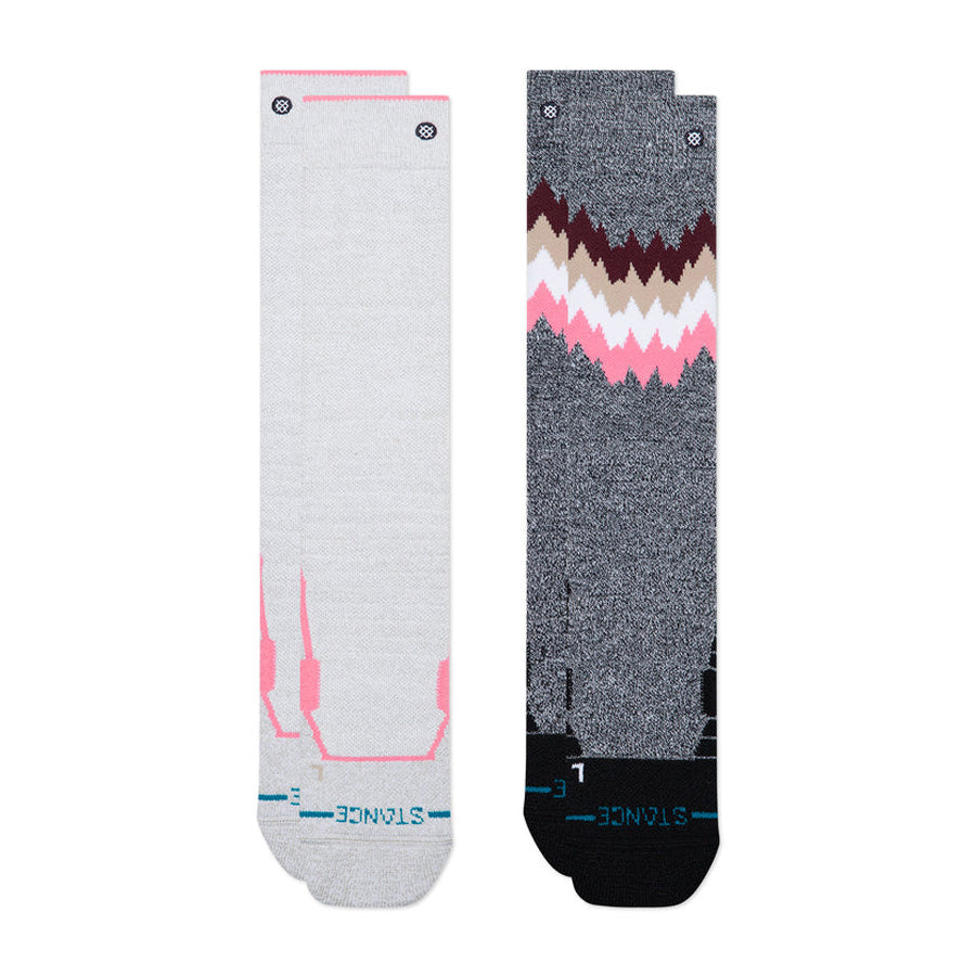 Stance Kids' Snow 2X Mid Poly 2-Pack Grey 2027