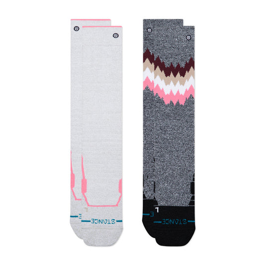 Stance Kids' Snow 2X Mid Poly 2-Pack Grey 2027