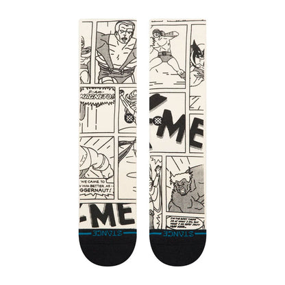 Stance Marvel Good Vs Bad Crew Sock Black/White