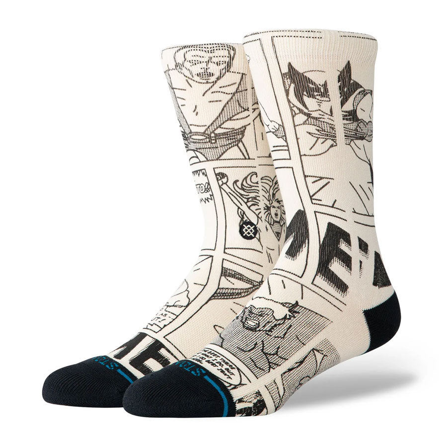 Stance Marvel Good Vs Bad Crew Sock Black/White