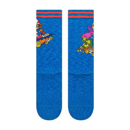 Stance Rocket Power Reggie and Otto Crew Sock Royal