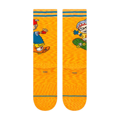 Stance Rocket Power Sam and Twister Crew Sock Orange