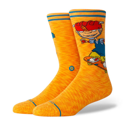Stance Rocket Power Sam and Twister Crew Sock Orange