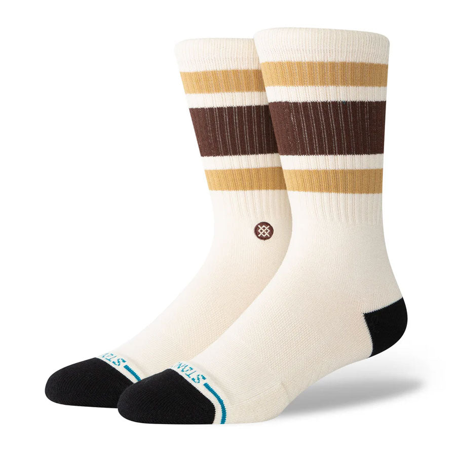 Stance Staple Boyd Crew Sock Dark Brown