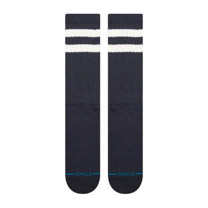 Stance Stripe Slouch Crew Sock Navy Stripe