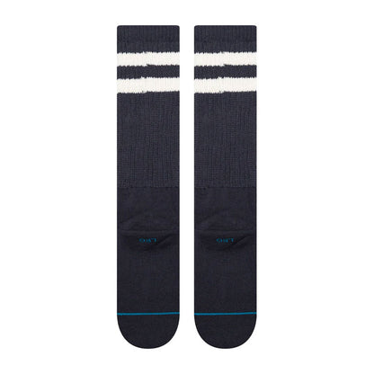 Stance Stripe Slouch Crew Sock Navy Stripe