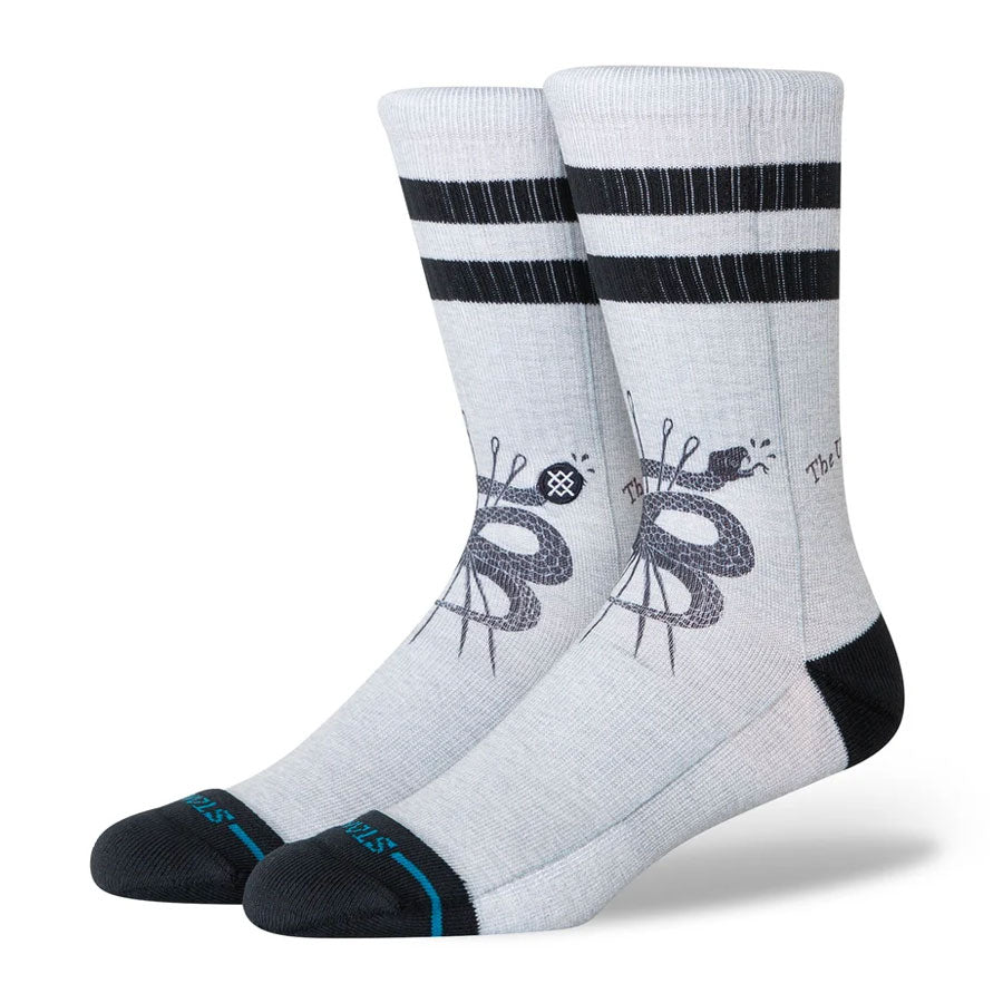 Stance Threads Crew Sock Black