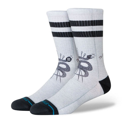 Stance Threads Crew Sock Black