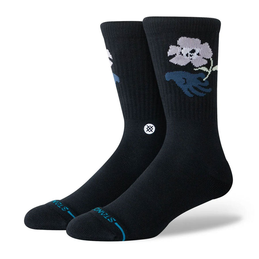 Stance Wilted Crew Sock Black