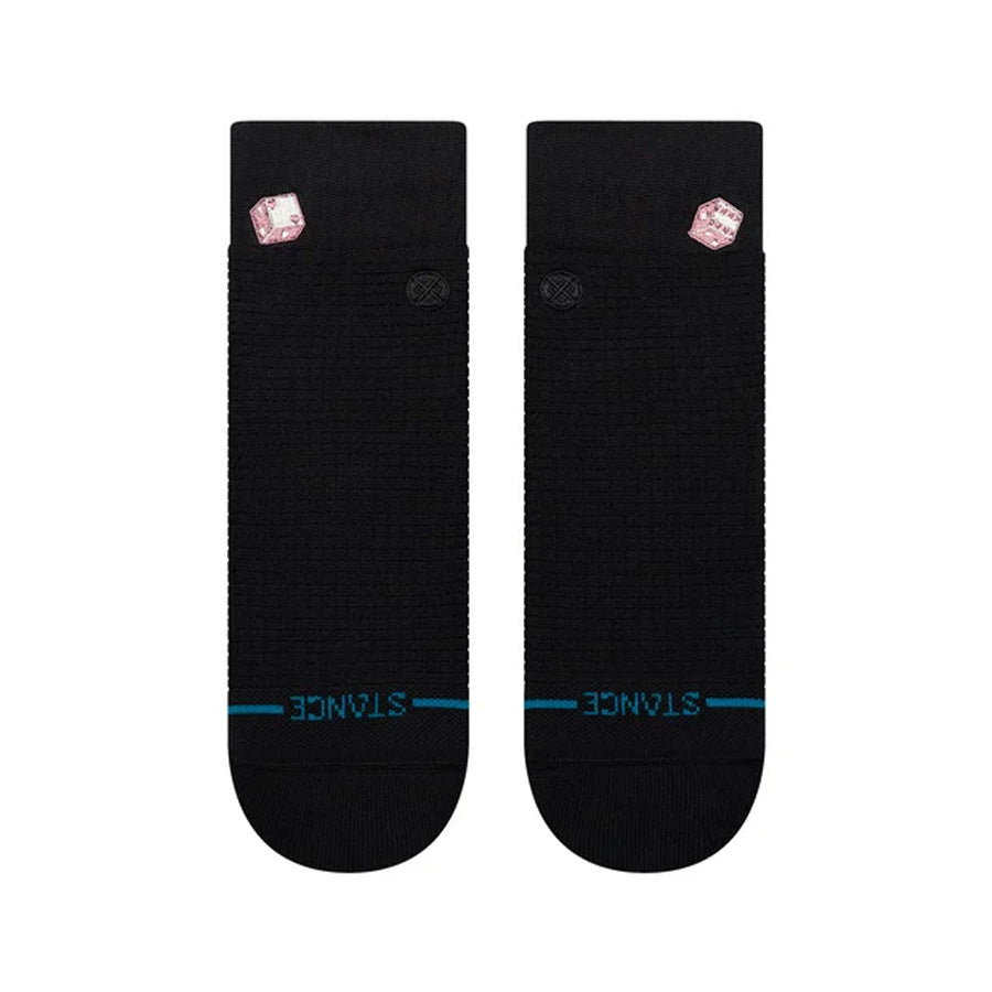 Stance Women's Dicey Waffle Quarter Sock Black