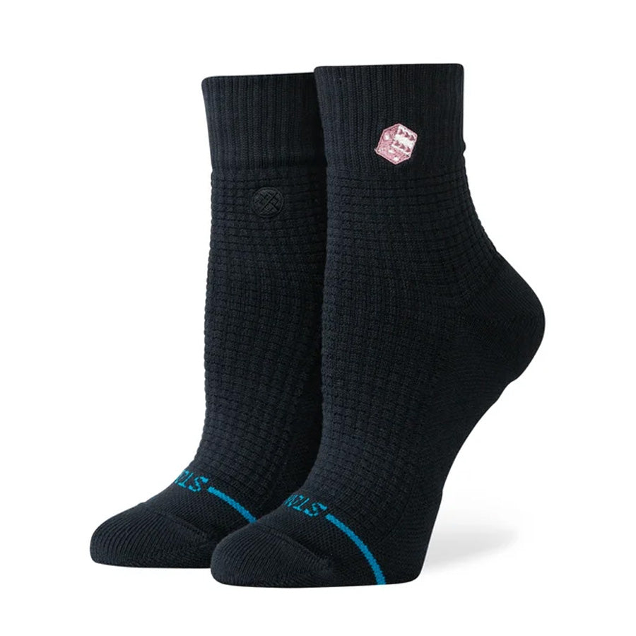 Stance Women's Dicey Waffle Quarter Sock Black