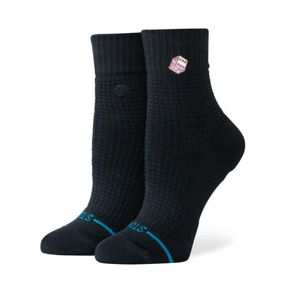 Stance Women's Dicey Waffle Quarter Sock Black