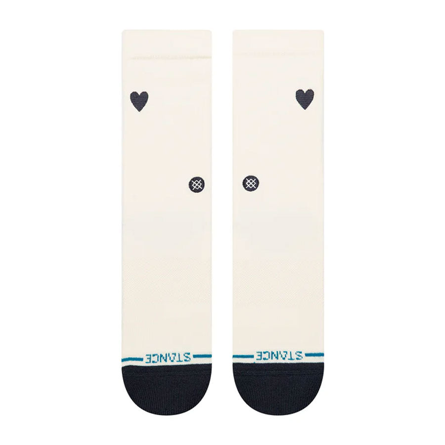 Stance Women's Heart Crew Sock Canvas