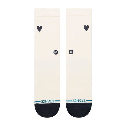 Stance Women's Heart Crew Sock Canvas