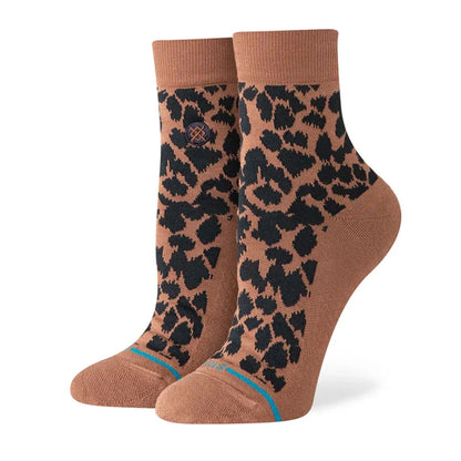 Stance Women's Love Leopard Lowrider Sock Brown