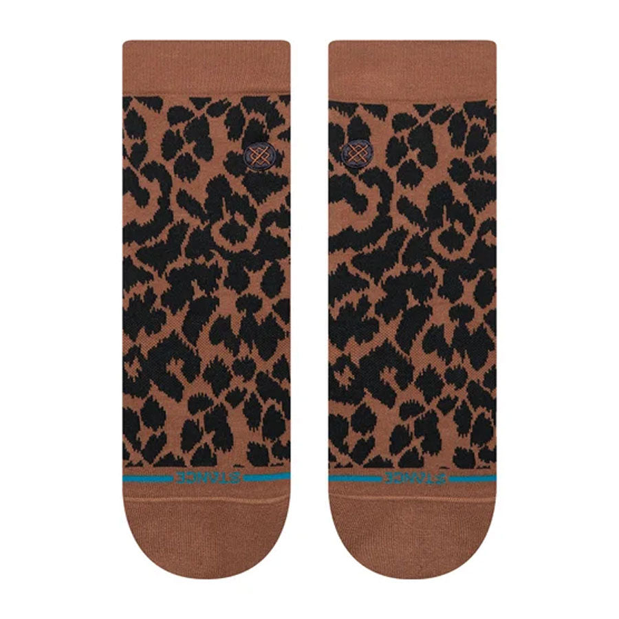 Stance Women's Love Leopard Lowrider Sock Brown