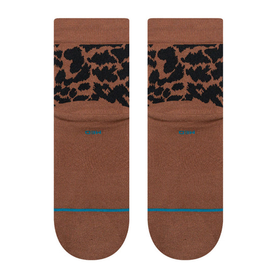 Stance Women's Love Leopard Lowrider Sock Brown