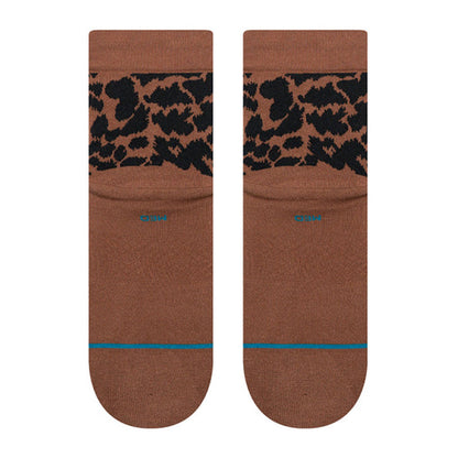 Stance Women's Love Leopard Lowrider Sock Brown