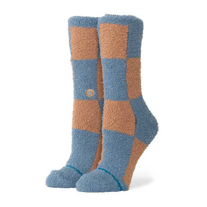 Stance Women's Patchwork Cozy Crew Sock Seablue