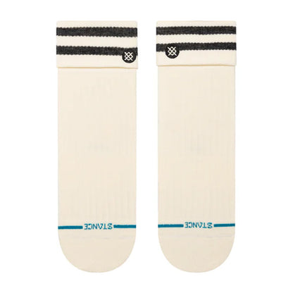 Stance Women's Roll Cuff Quarter Sock Canvas