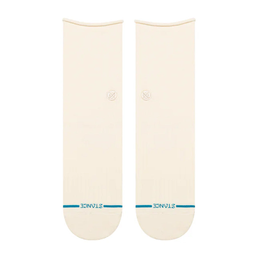 Stance Women's Rolled Cuff Quarter Sock Ivory