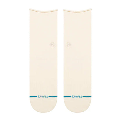 Stance Women's Rolled Cuff Quarter Sock Ivory