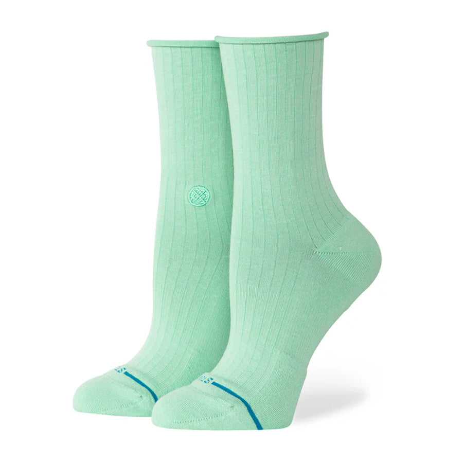 Stance Women's Rolled Cuff Quarter Sock Jade