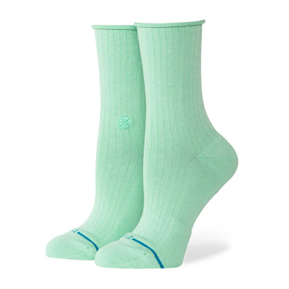 Stance Women's Rolled Cuff Quarter Sock Jade