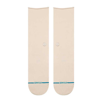 Stance Women's Rolled Solid Crew Sock Oatmeal