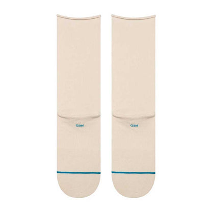 Stance Women's Rolled Solid Crew Sock Oatmeal
