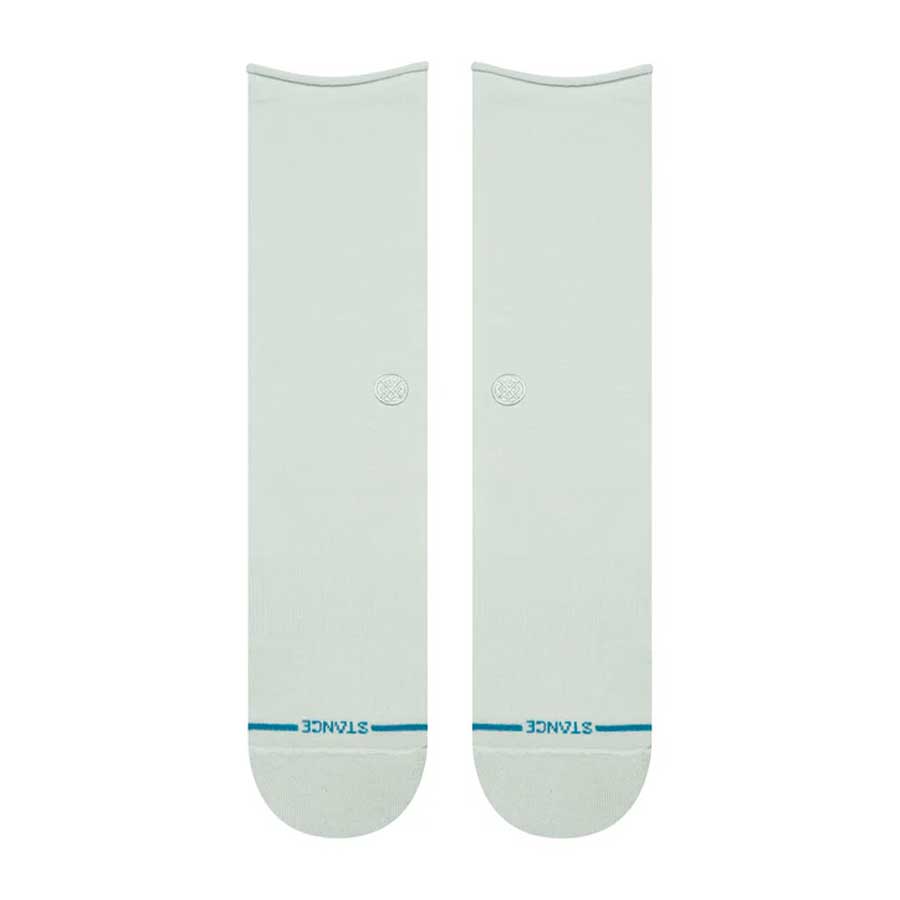 Stance Women's Rolled Solid Crew Sock Paleblue
