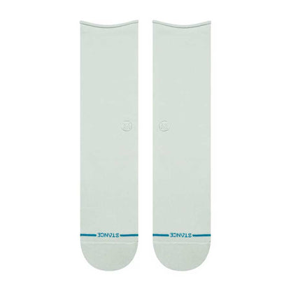 Stance Women's Rolled Solid Crew Sock Paleblue