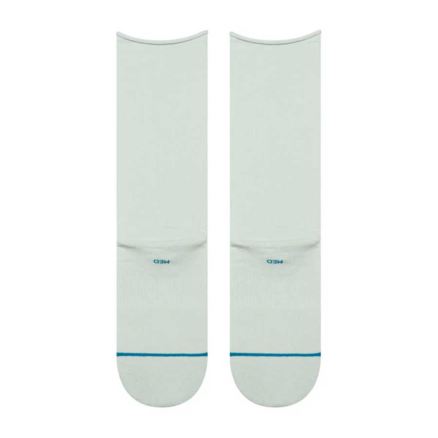 Stance Women's Rolled Solid Crew Sock Paleblue