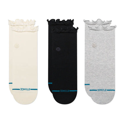 Stance Women's Ruffle Icon Quarter Sock 3-Pack Multi