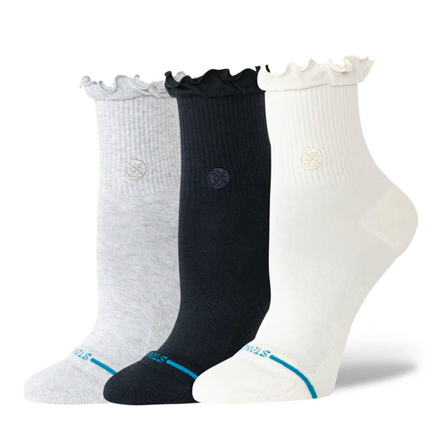 Stance Women's Ruffle Icon Quarter Sock 3-Pack Multi