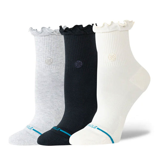 Stance Women's Ruffle Icon Quarter Sock 3-Pack Multi