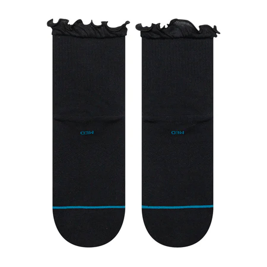 Stance Women's Ruffle Icon Quarter Sock Black