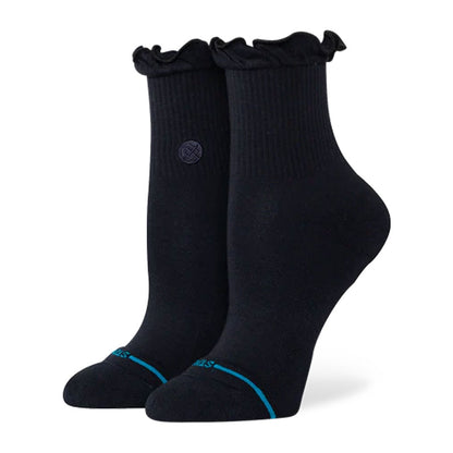 Stance Women's Ruffle Icon Quarter Sock Black