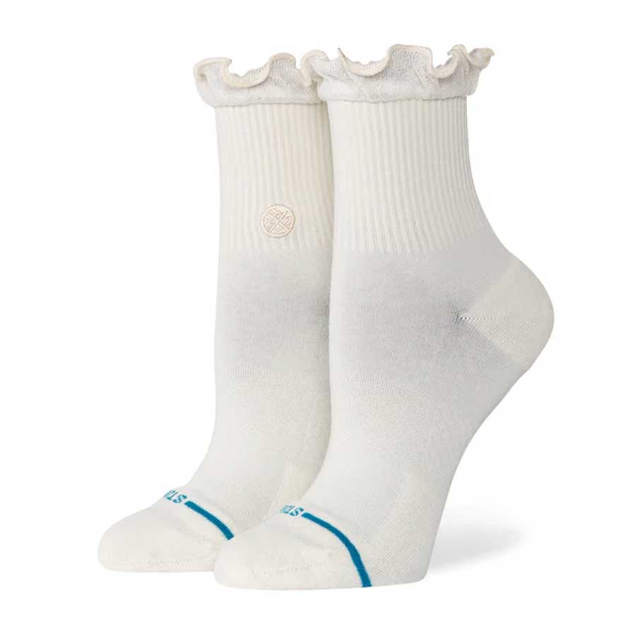 Stance Women's Ruffle Icon Quarter Sock Ivory