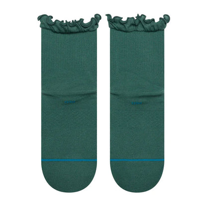 Stance Women's Ruffle Icon Quarter Sock Teal