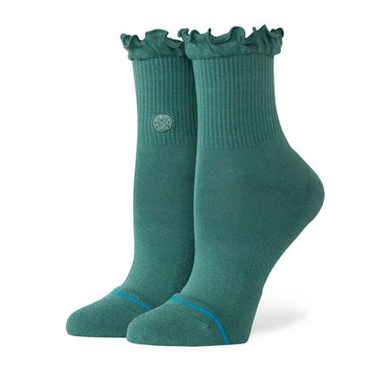Stance Women's Ruffle Icon Quarter Sock Teal