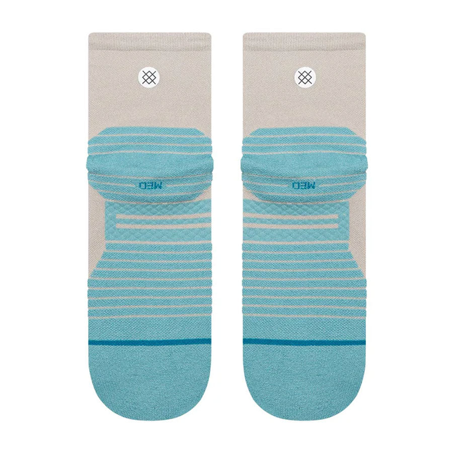 Stance Women's Run Two Tone Light Quarter Sock Light Blue