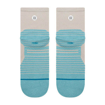 Stance Women's Run Two Tone Light Quarter Sock Light Blue